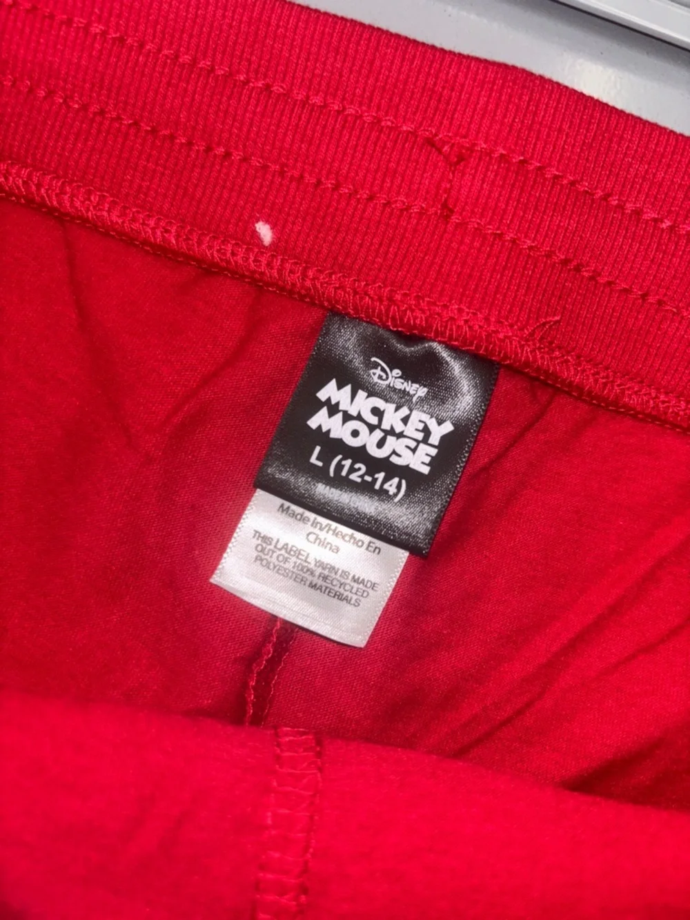 Disney Red Shorts with White Mickey Dot Print